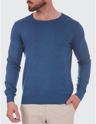 Pulover Wegener Crew Neck 5943 Albastru