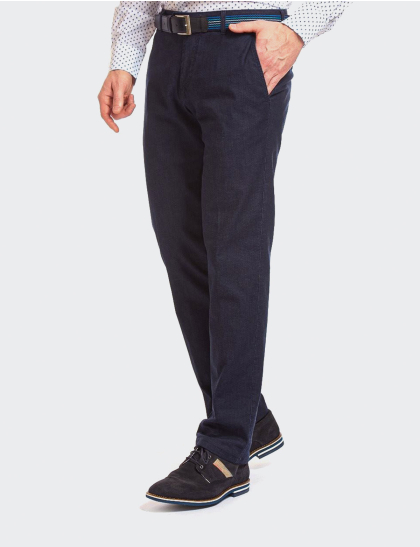 W. Wegener Eton 5687 bleumarin férfinadrág