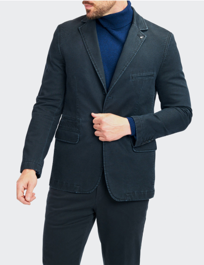 W. Wegener Jacket Nelson 6442 kék férfi zakó