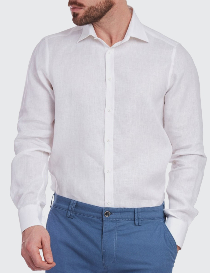 W. Wegener 5952 fehér modern fit férfi ing 