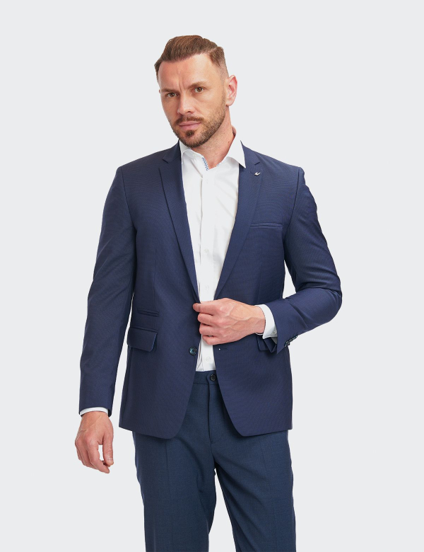 W. Wegener Jacket Nelson-s 5218 kék férfi zakó