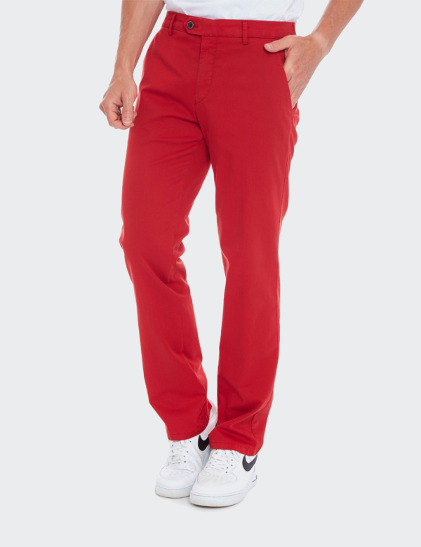 W. Wegener Eton 5557 piros férfinadrág 