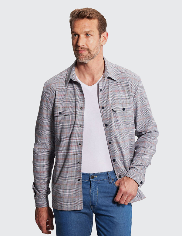 W. Wegener Check-Friends 5998 kék overshirt 