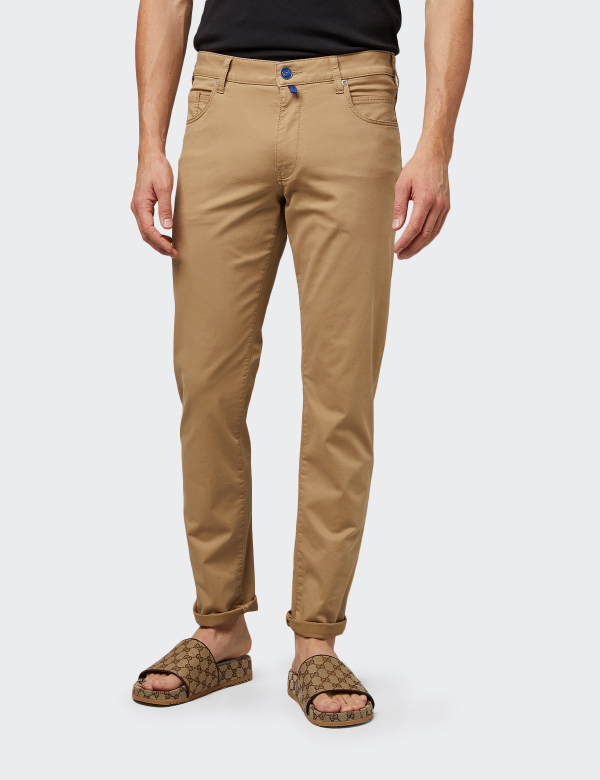 Meyer Slim 6172/43 krém férfi nadrág