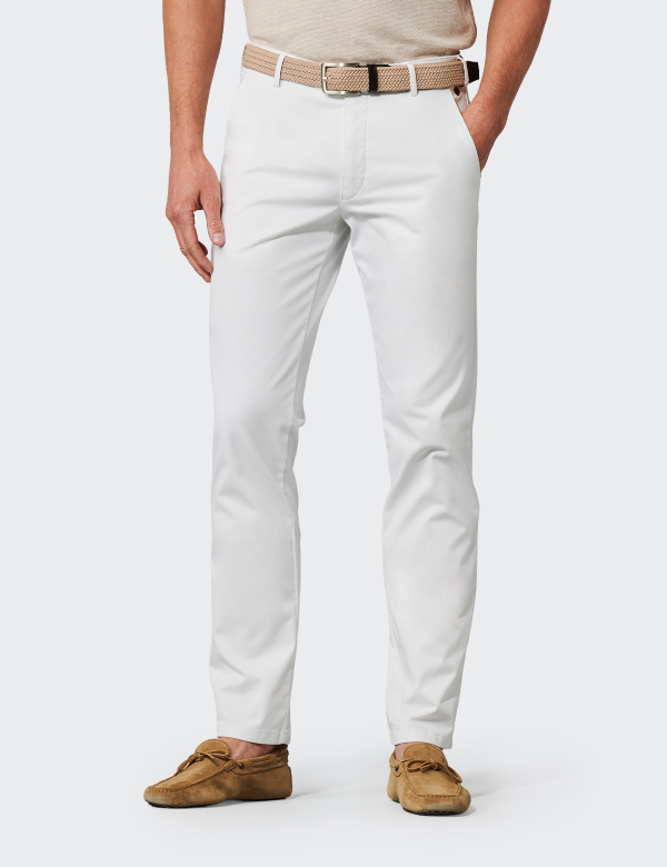 Meyer Roma 9316/40 fehér férfinadrág