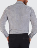 W. Wegener 5965 kék slim fit férfi ing