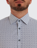 W. Wegener 5965 kék slim fit férfi ing