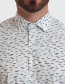 W. Wegener 5970 kék slim fit férfi ing