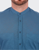 W. Wegener 5957 kék slim fit férfi ing
