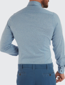 W. Wegener 5976 kék slim fit férfi ing