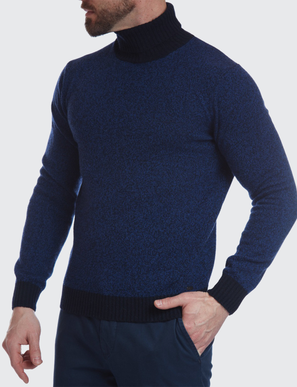 W. Wegener 6938 kék férfi pulóver