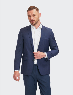 W. Wegener Jacket Nelson-s 5218 kék férfi zakó