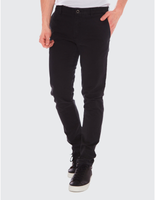 W. Wegener Reno-s 6424 fekete férfinadrág