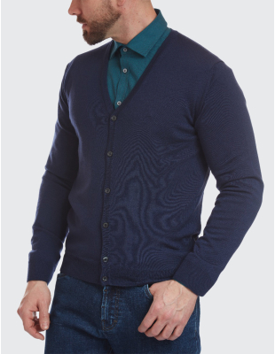 W. Wegener 6902 kék férfi pulóver